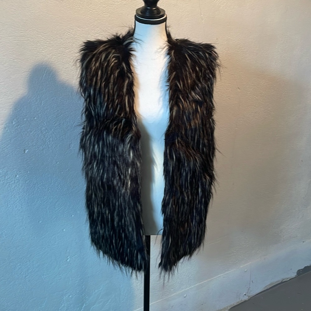 Faux fur vest